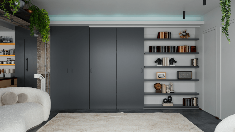 Graffo living tv-close-library
